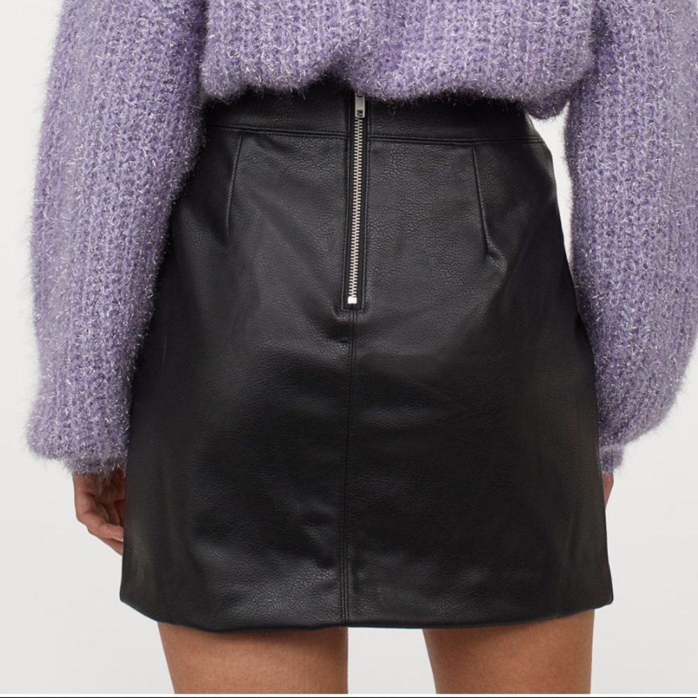 Faux leather skirt H&M